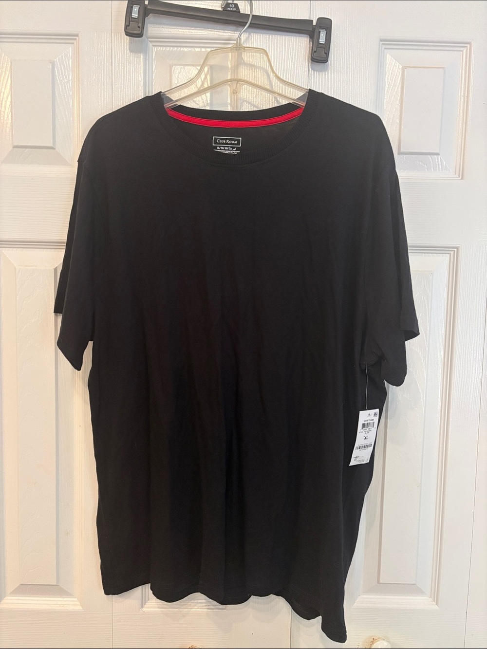 663 Club Room Black Short Sleeve Crew Neck Tee